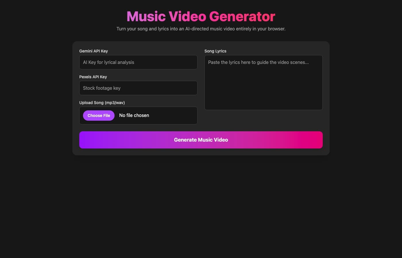 AI Music Video Maker screenshot